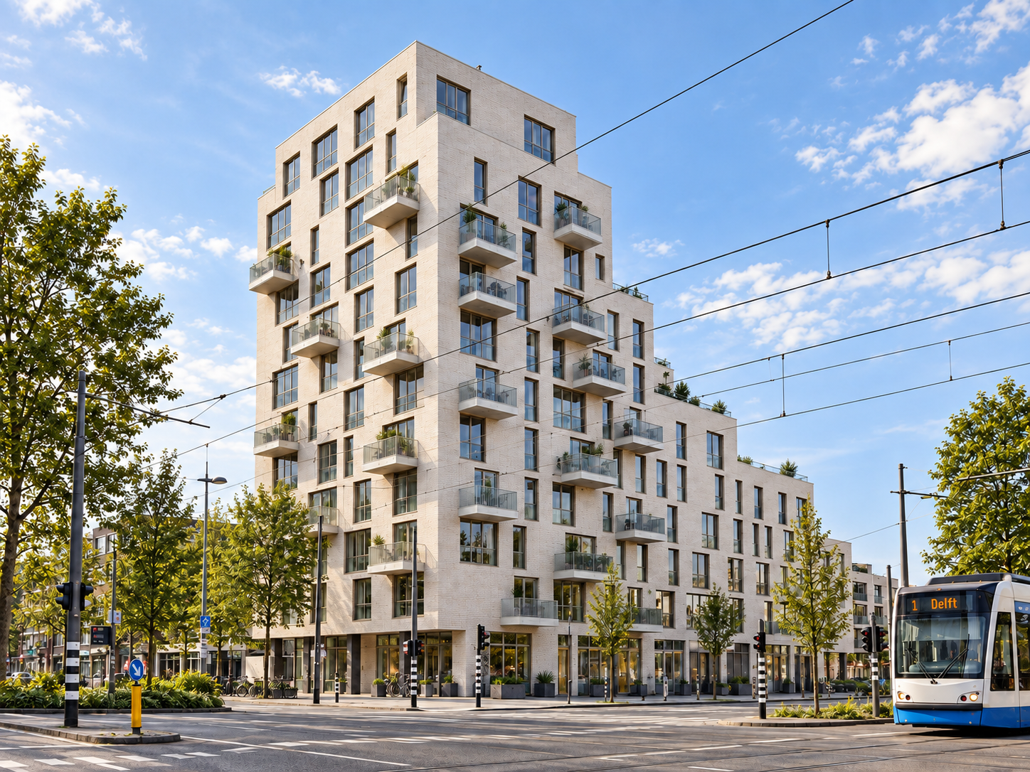 The Urban Woods in Delft – view of the multi-storey timber building